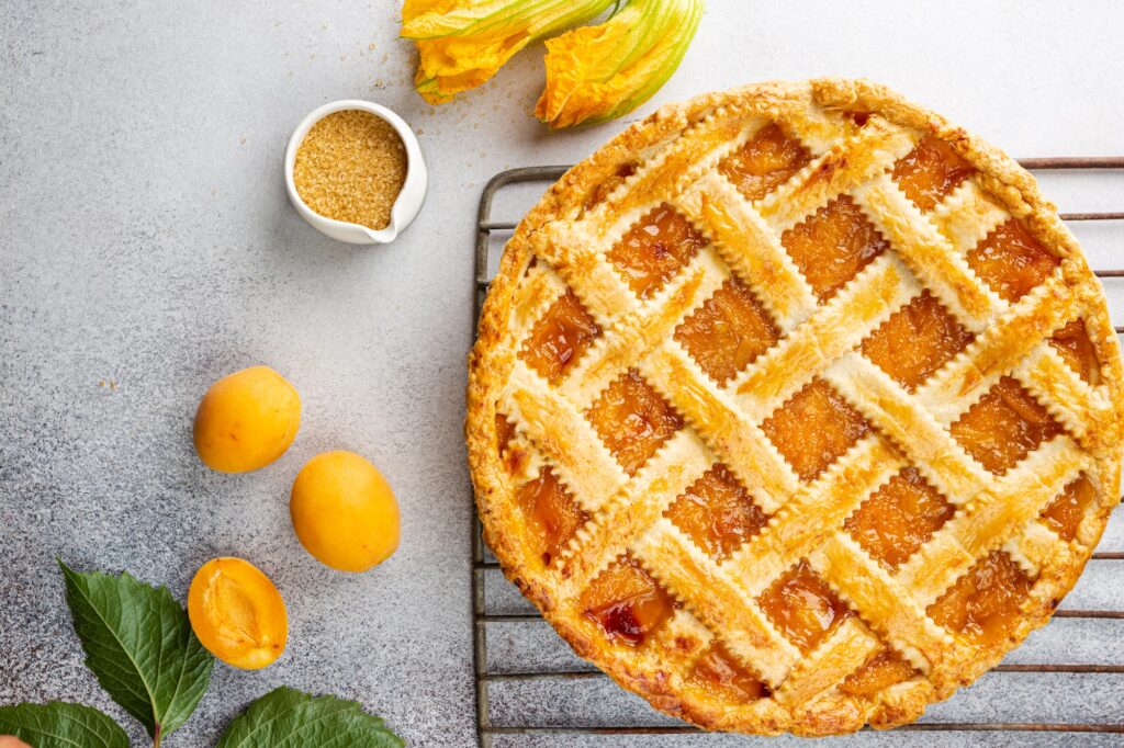Summer apricot pie