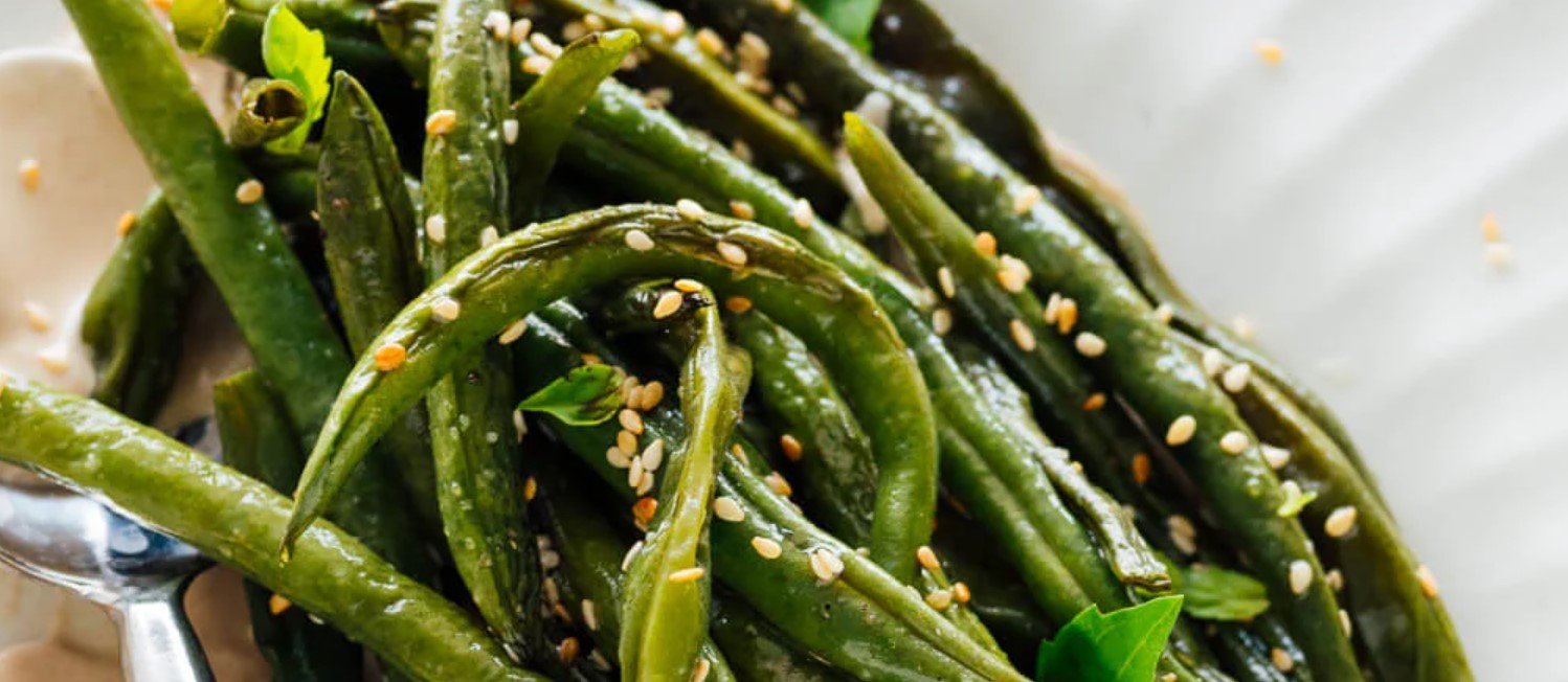 Fresh green beans with toasted sesame Brenda Gantt